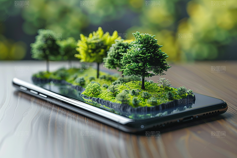 手机VR山水科技数码设备模型