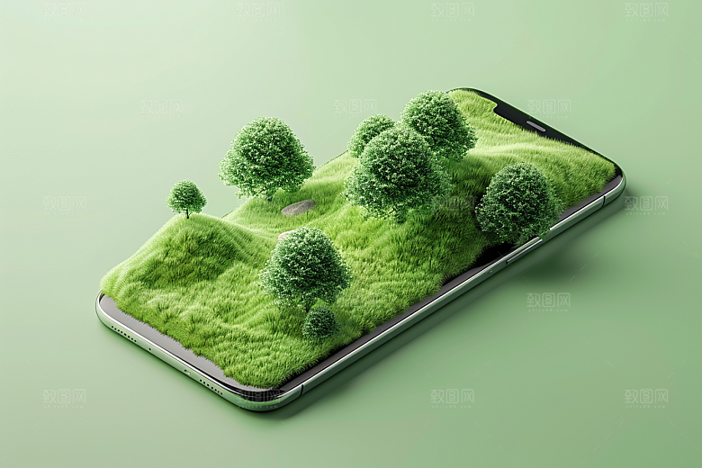 手机VR山水元宇宙立体模型
