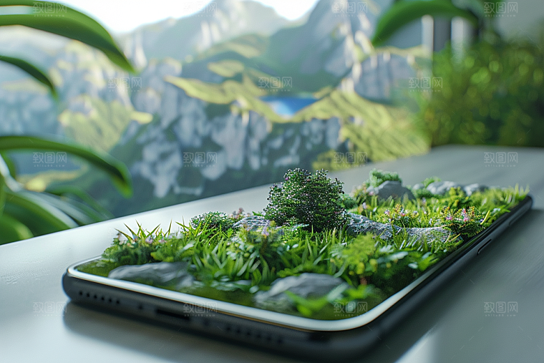 手机VR山水高清风光模型