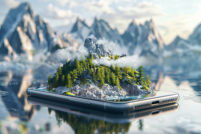 手机VR山水VR技术自然模型