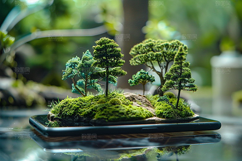 手机VR山水高清自然模型