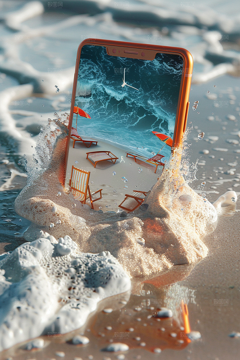 手机VR山水自然高清模型