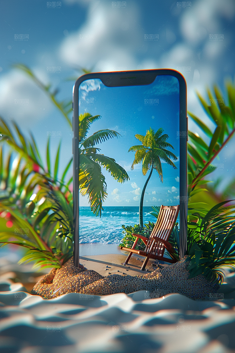 手机VR山水科技超现实模型