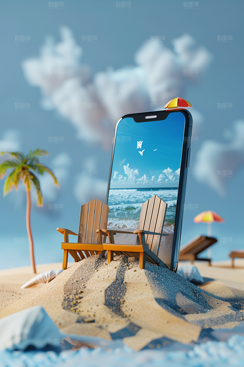 手机VR山水高清立体模型