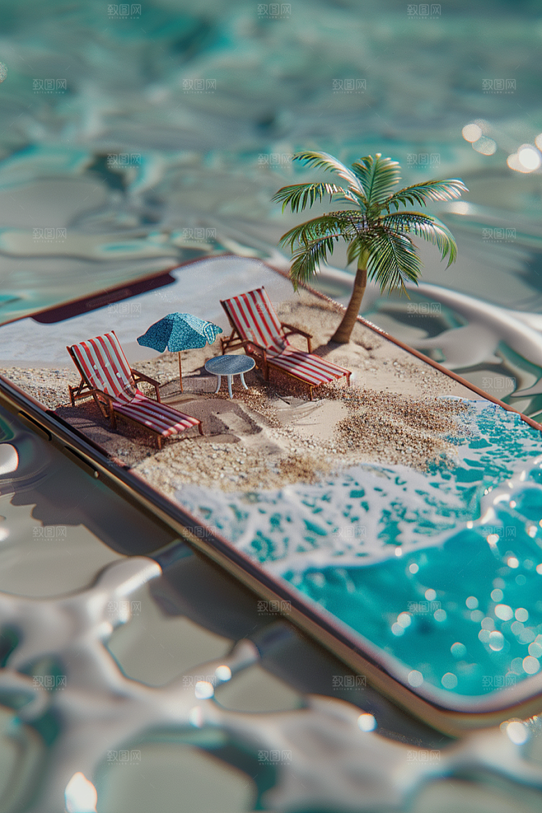 手机VR山水超现实3D模型