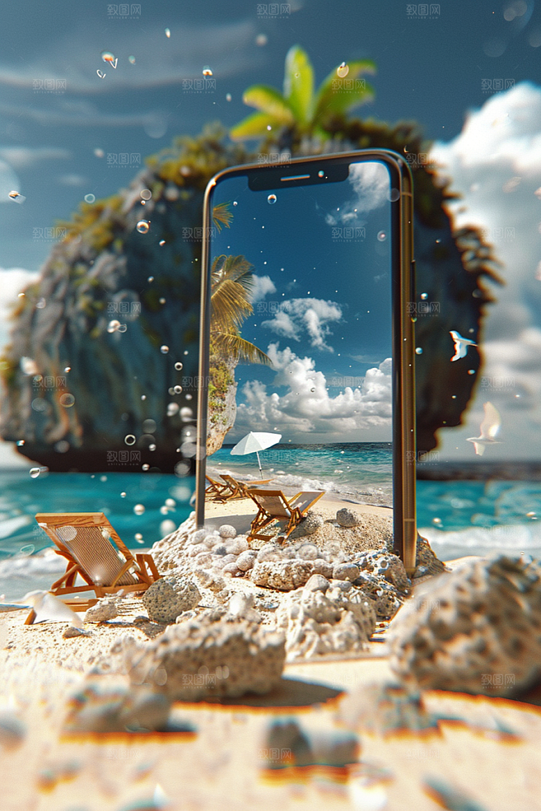 手机VR山水高清自然模型