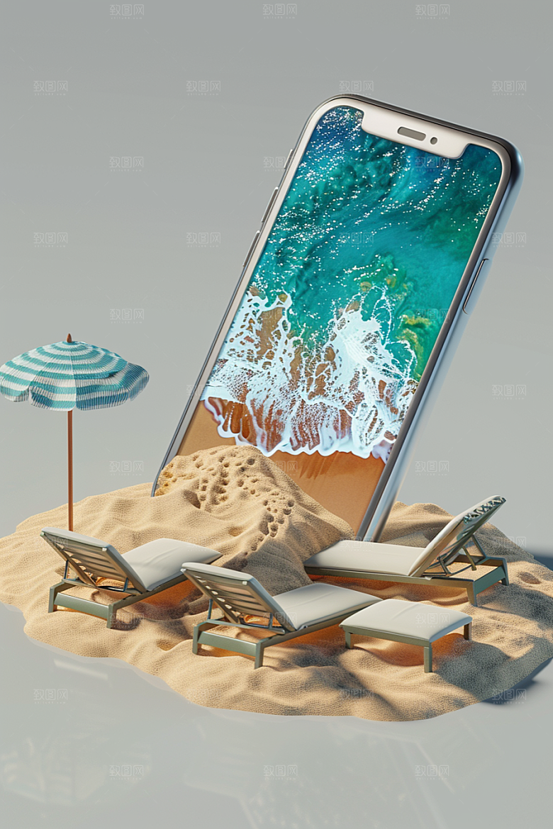 手机VR山水高清自然模型