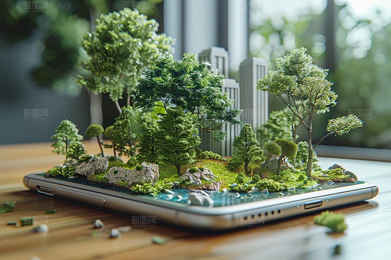 手机VR山水自然VR技术模型
