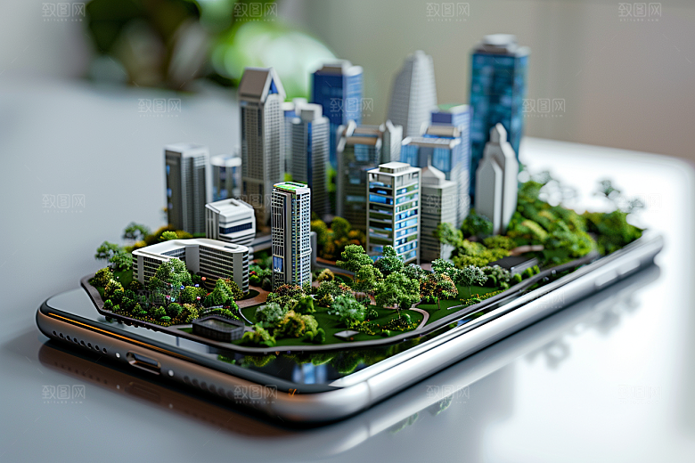 手机VR山水3D立体模型