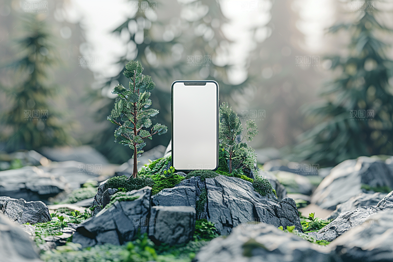手机VR山水立体幻想风模型