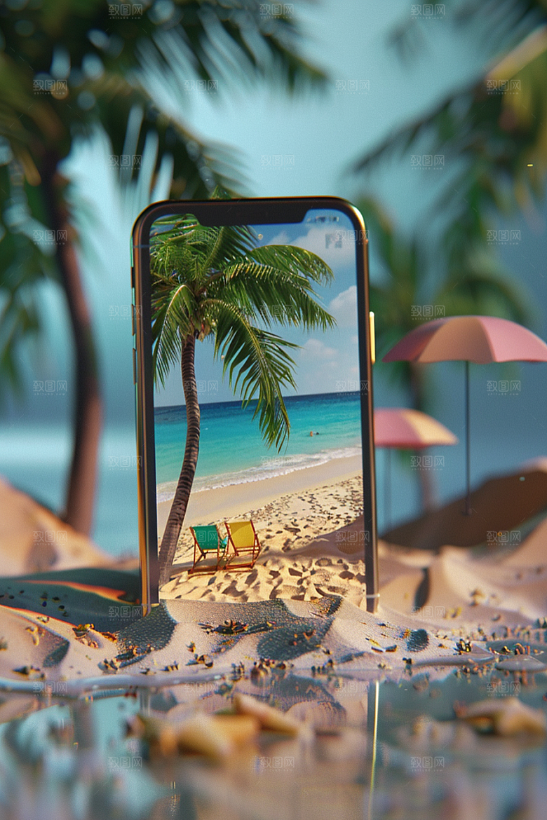 手机VR山水自然自然模型