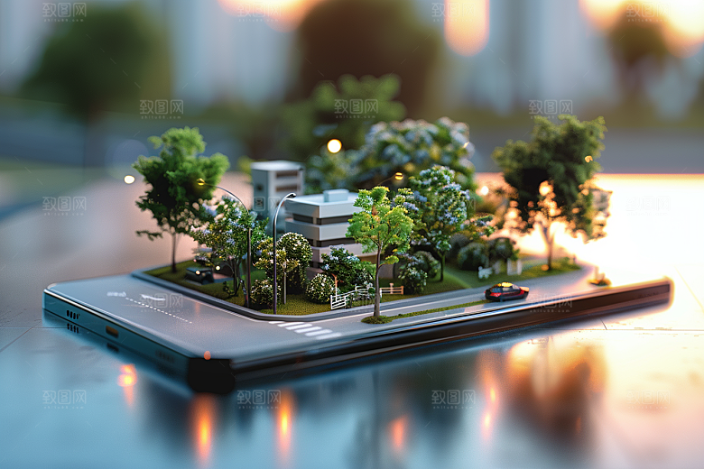 手机VR山水VR技术数码设备模型