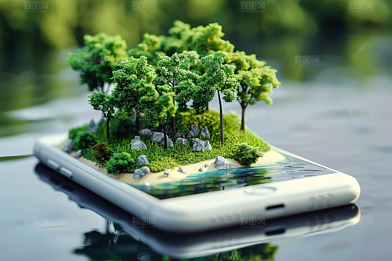 手机VR山水立体高清模型
