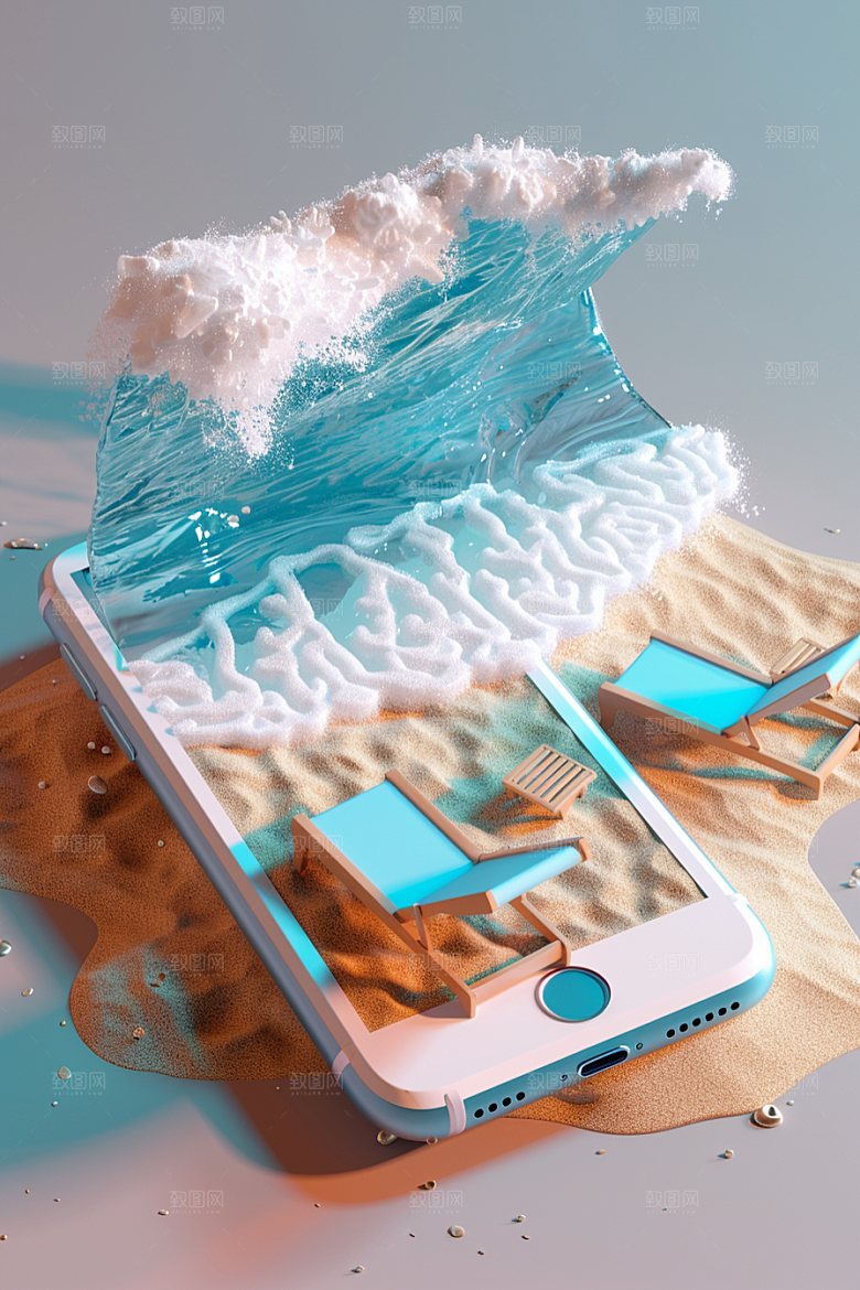 手机VR山水自然幻想风模型