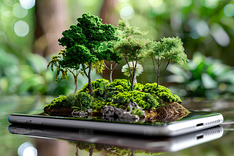 手机VR山水风光自然模型