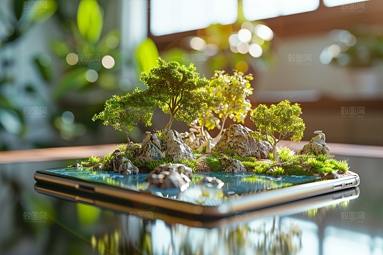 手机VR山水自然幻想风模型