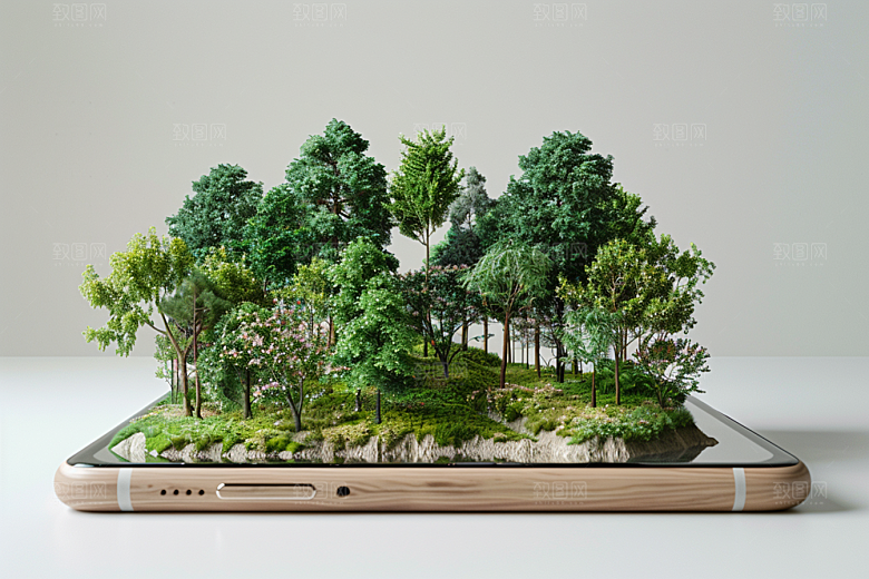 手机VR山水3D幻想风模型
