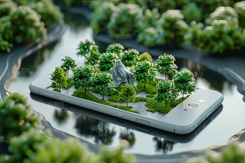 手机VR山水科技数码设备模型