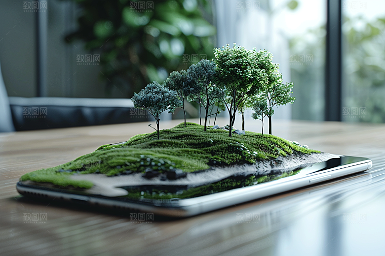手机VR山水超现实3D模型