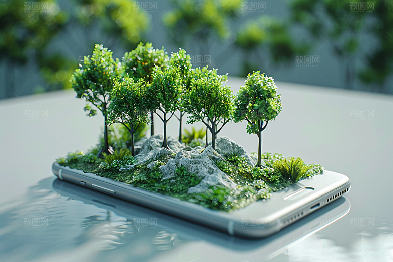 手机VR山水数码设备VR技术模型
