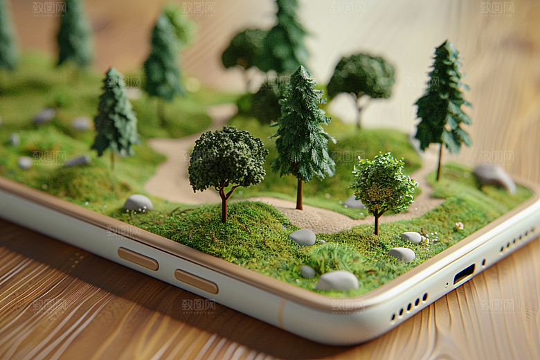 手机VR山水高清自然模型