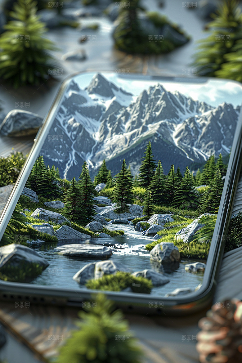 手机VR山水科技元宇宙模型