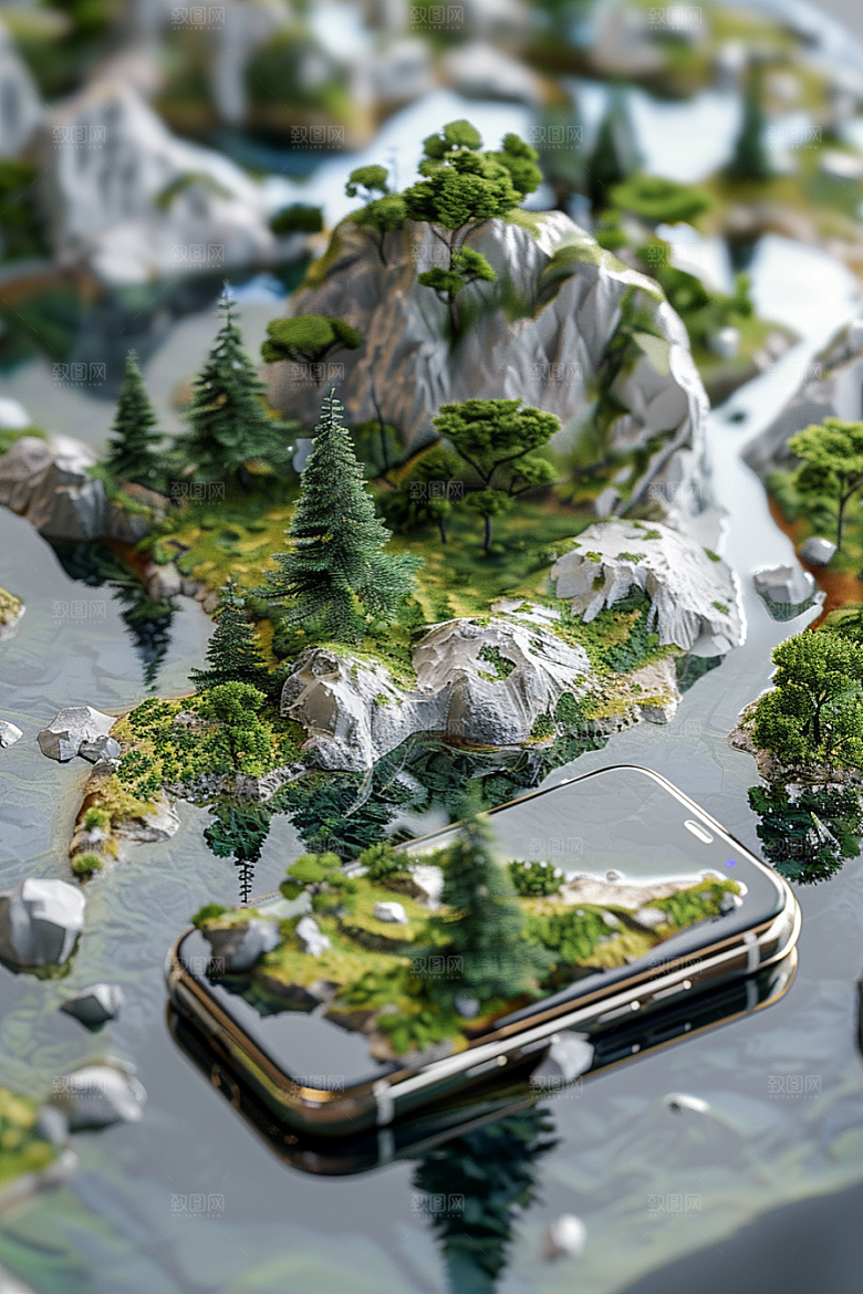 手机VR山水科技虚拟现实模型