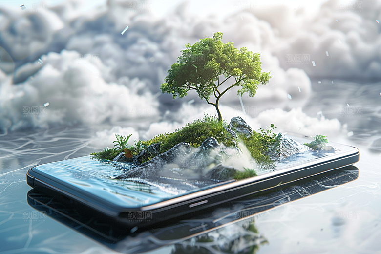 手机VR山水高清VR技术模型