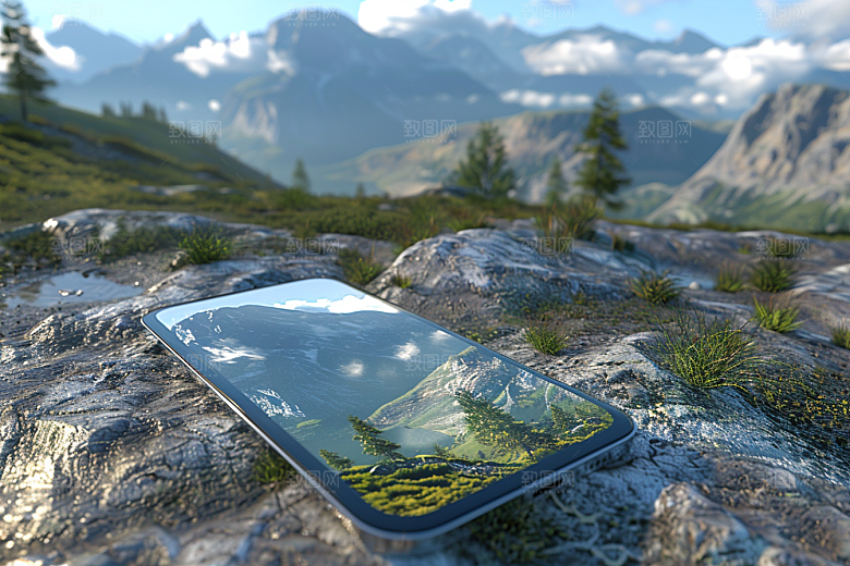 手机VR山水3D虚拟现实模型
