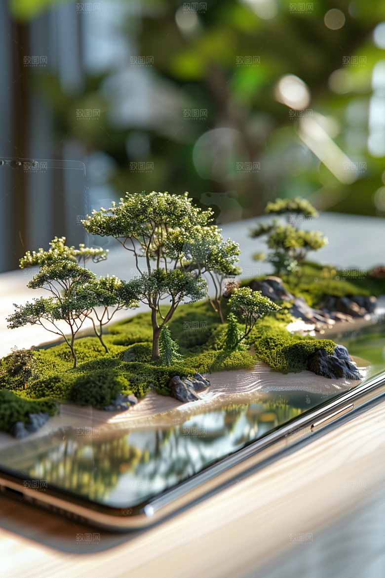 手机VR山水虚拟现实风光模型