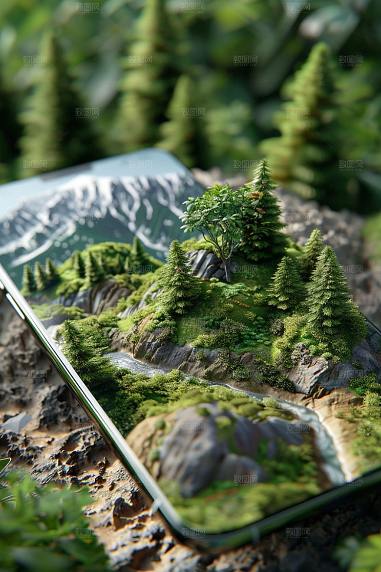手机VR山水未来VR技术模型