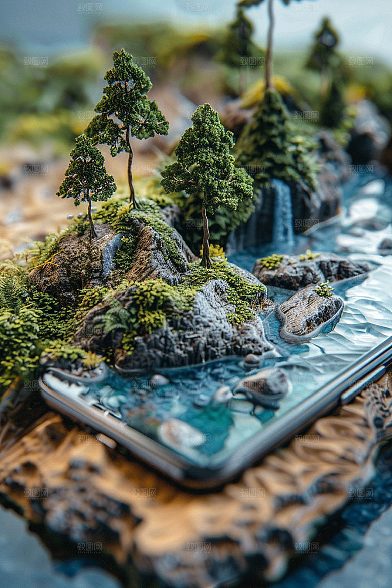 手机VR山水科技元宇宙模型