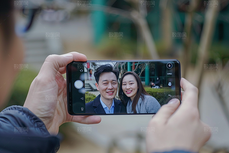 手机拍照高清留念摄影图