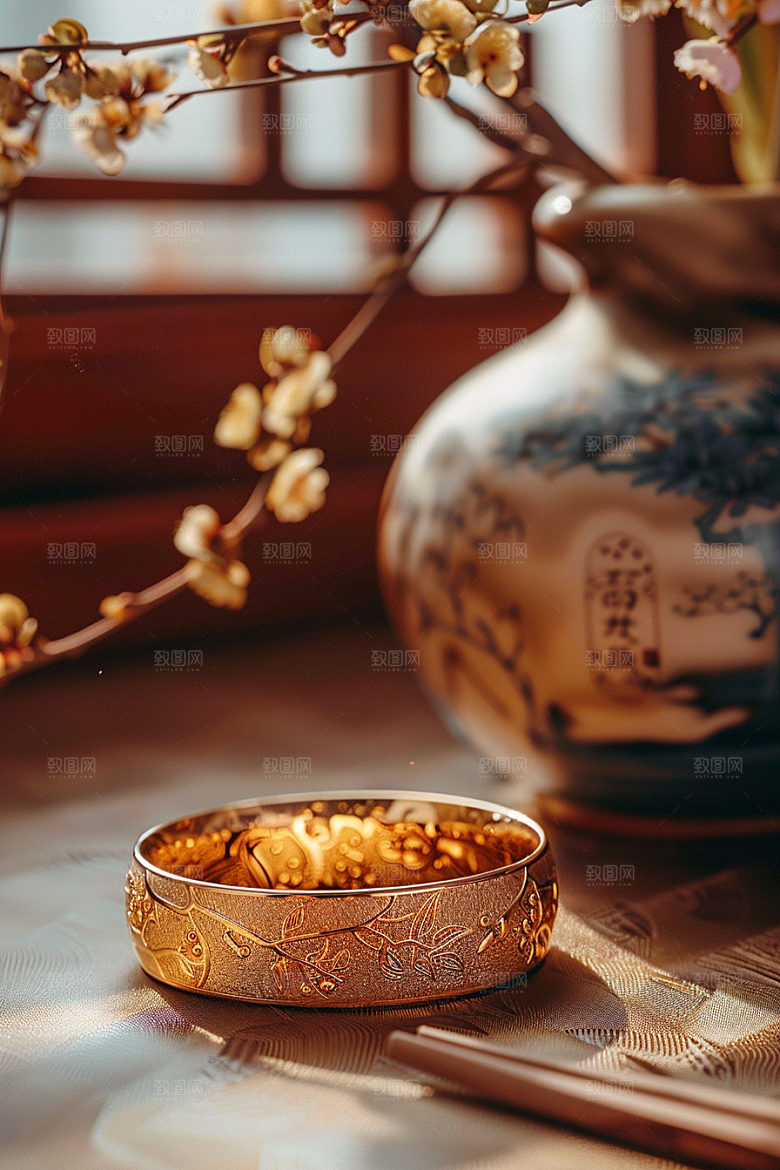 手镯质感精致摄影图