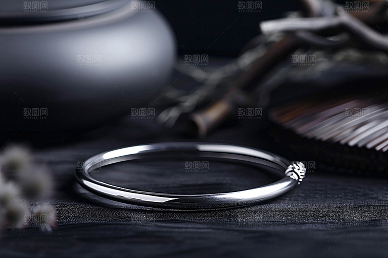 手镯奢华手环摄影图