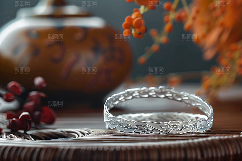 手镯高档奢华摄影图