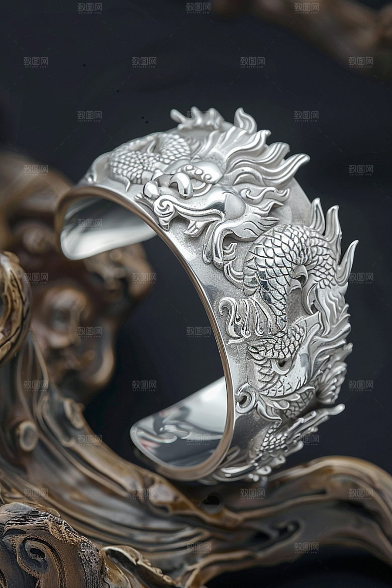 手镯珠宝奢侈品摄影图