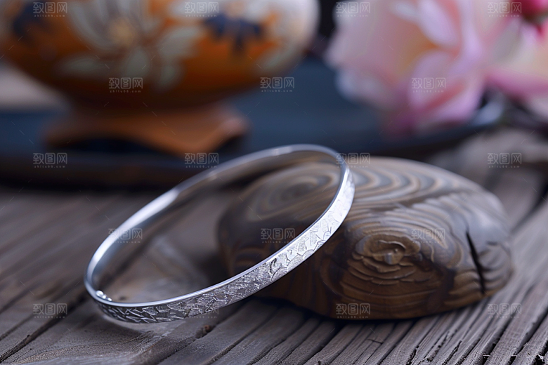 手镯高档手环摄影图