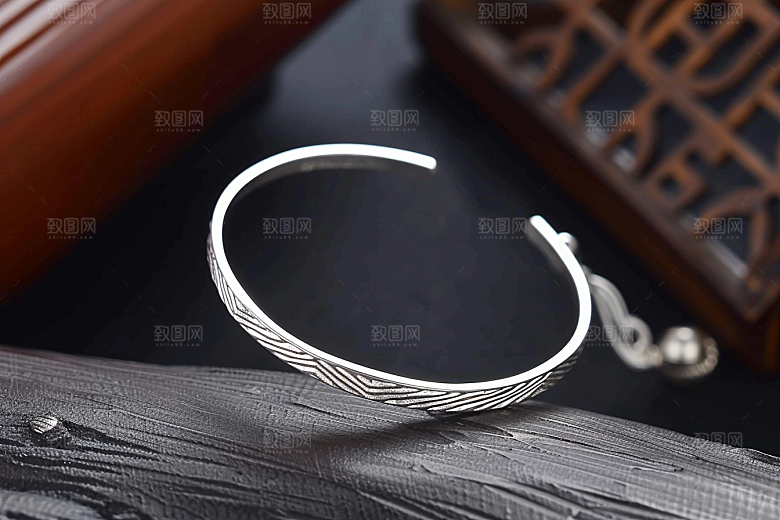 手镯珠宝金银玉石摄影图