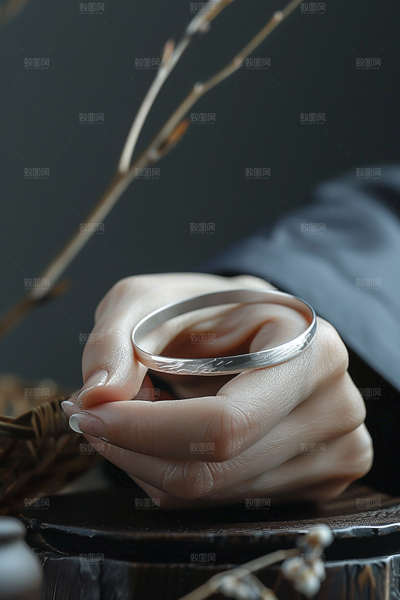 手镯高贵唯美摄影图