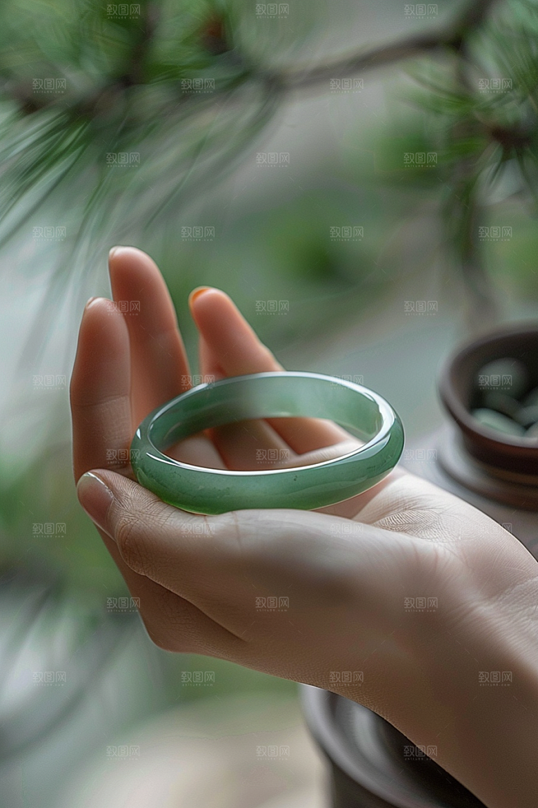 手镯高贵奢华摄影图