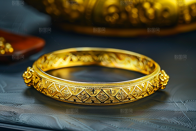 手镯奢华高档摄影图