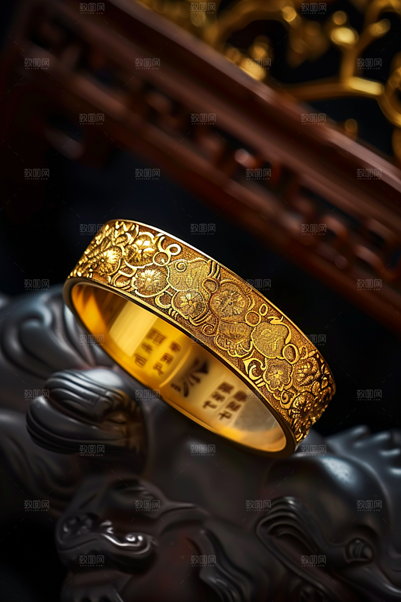 手镯唯美高档摄影图