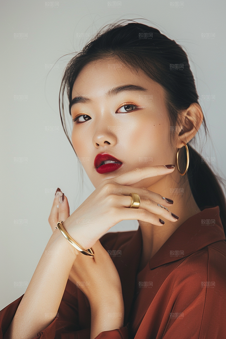 手镯高贵精致摄影图
