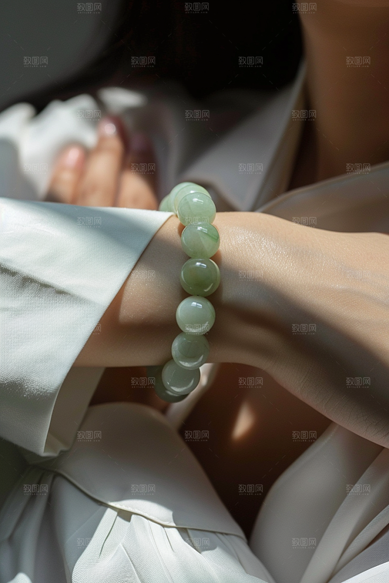 手镯唯美手环摄影图