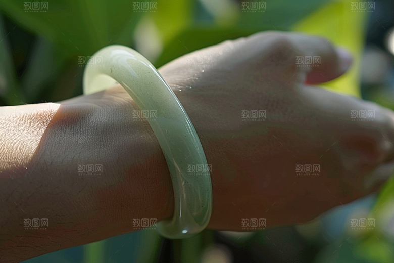 手镯高贵精致摄影图