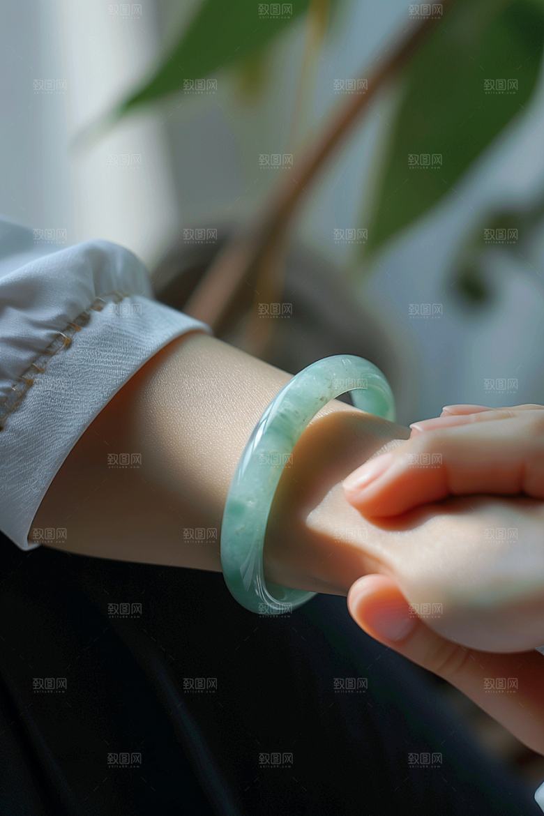手镯唯美奢侈品摄影图