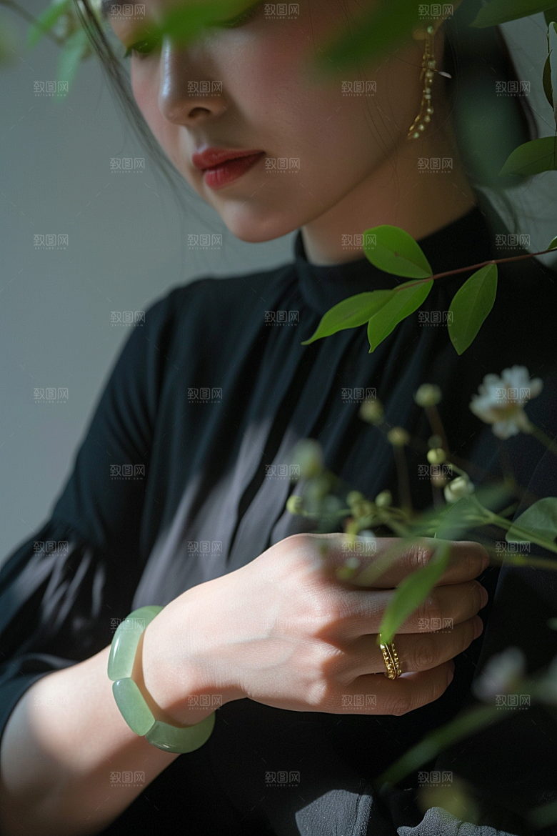 手镯首饰珠宝摄影图