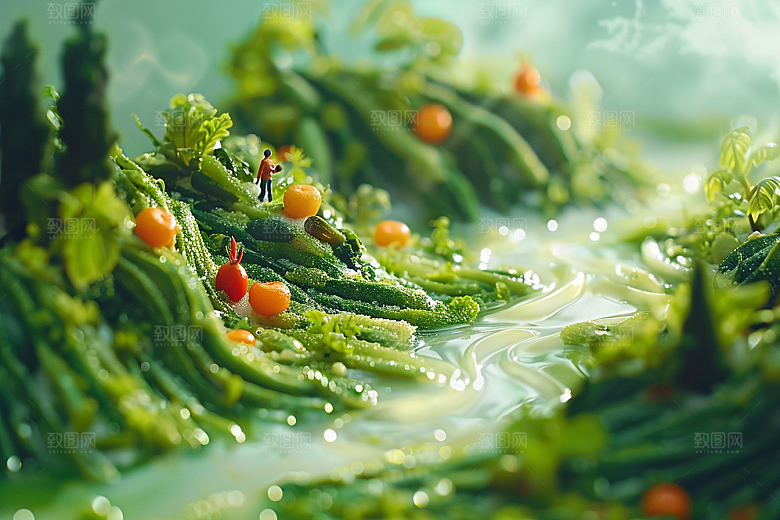 蔬菜瓜果山水美食舌尖上的中国素材