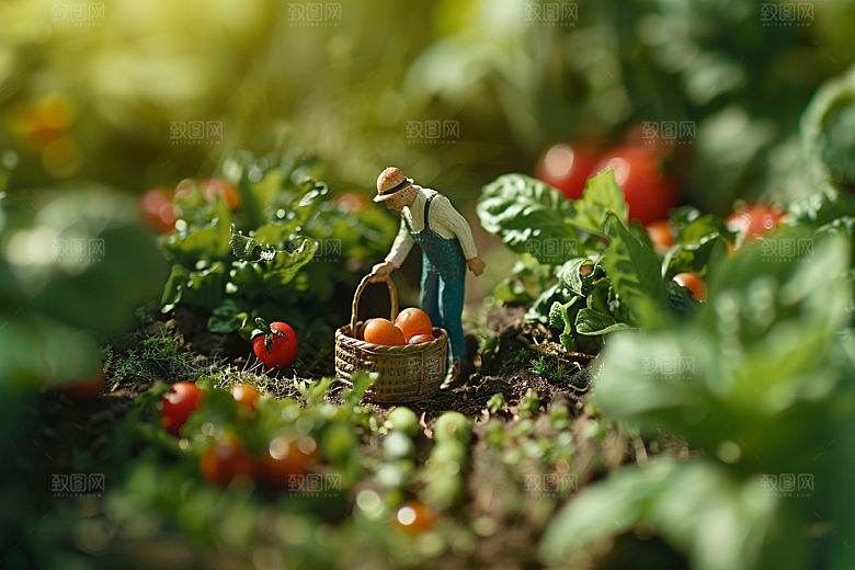 蔬菜瓜果山水食材微距素材